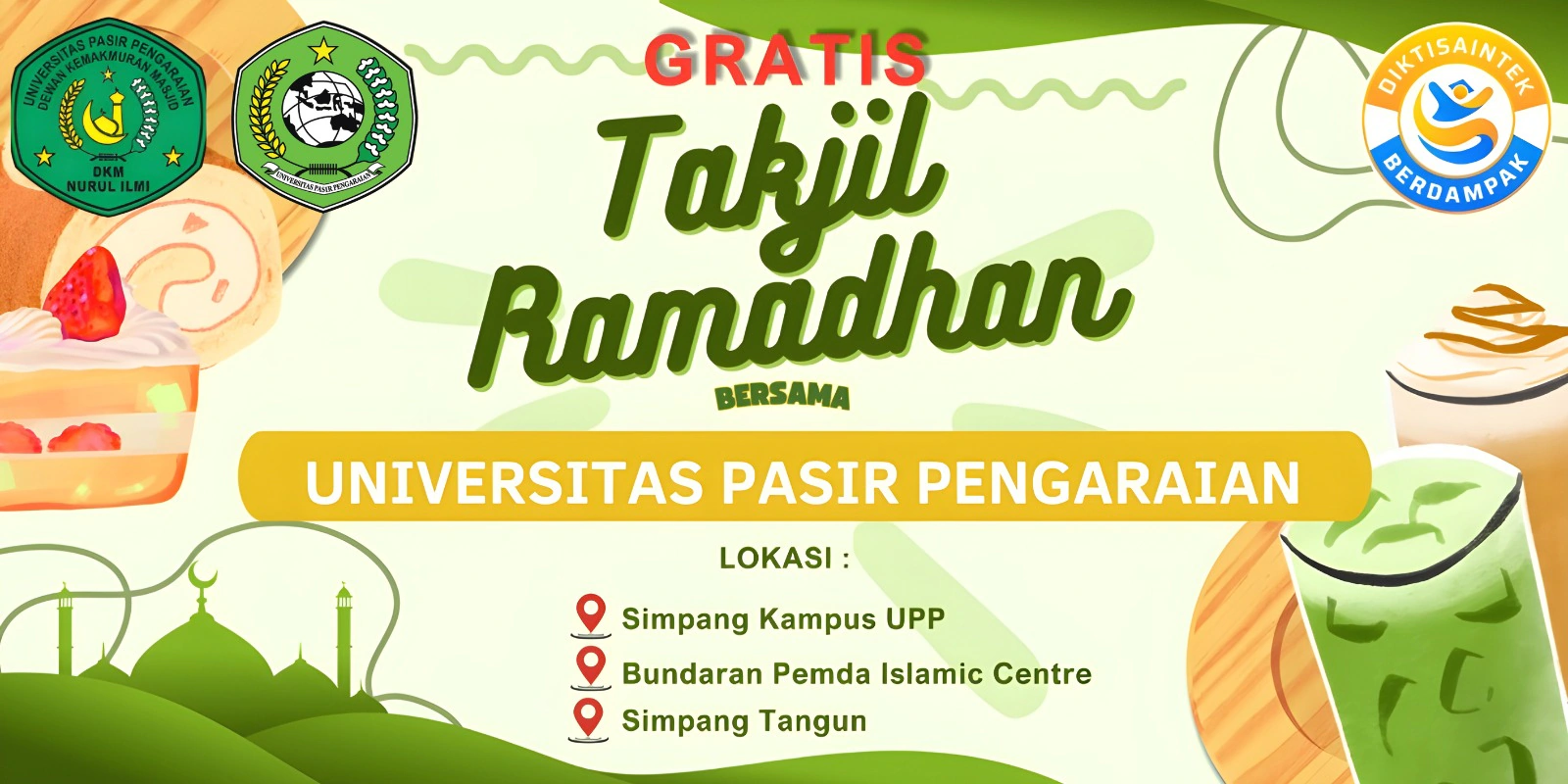 Universitas Pasir Pengaraian Gelar Kegiatan Berbagi Takjil Ramadhan untuk Masyarakat